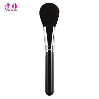 주문 A09 싱글 블랙 울 프리미엄 얼굴 메이크업 브러쉬 사용자 지정 로고 세탁 가능 온라인 제조