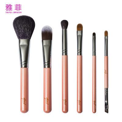 주문 062830 세련된 구리 페러울 6PCS 소형 메이크업 브러쉬 세트 온라인 제조