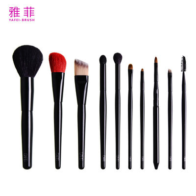 주문 251A13610 개인 레이블 10pcs 프로 메이크업 브러쉬 세트 사용자 정의 패션 온라인 제조
