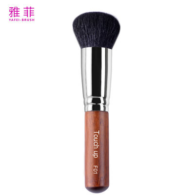 주문 F01 부드러운 염소 동물 털 메이크업 브러쉬 염색 검은 둥근 머리 파우더 빨강 브러쉬 온라인 제조