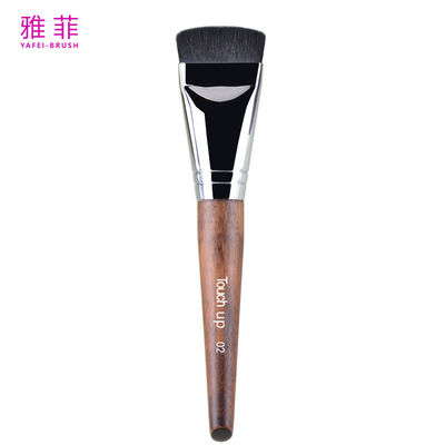 주문 터치 UP 02 재단 브러쉬 합성 머리 구리 전문 평면 얼굴 메이크업 브러쉬 온라인 제조