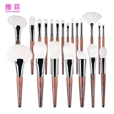 주문 282A18023 럭셔리 23pcs 메이크업 브러쉬 동물 털 전문 메이크업 브러쉬 세트 개인 라벨 맞춤형 로고 온라인 제조
