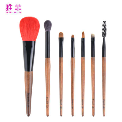 267A68107 7pcs 메이크업 브러쉬 세트 개인 레이블 고급 동물 머리카락 메이크업 브러쉬 세트