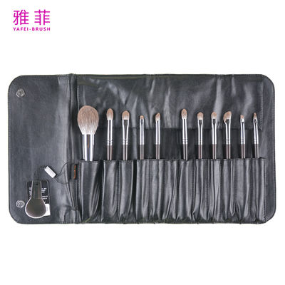 88A21212 동물 털 천연 털 개인 상표 맞춤형 고급 염소 털 전문 메이크업 브러쉬 세트